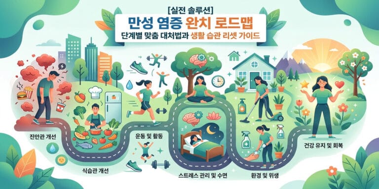 [실전 솔루션] 만성 염증 완치 로드맵: 단계별 맞춤 대처법과 생활 습관 리셋 가이드