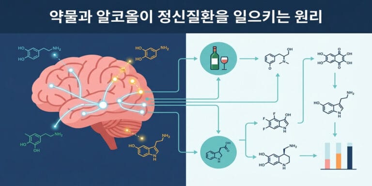 약물과 알코올이 정신질환을 일으키는 원리